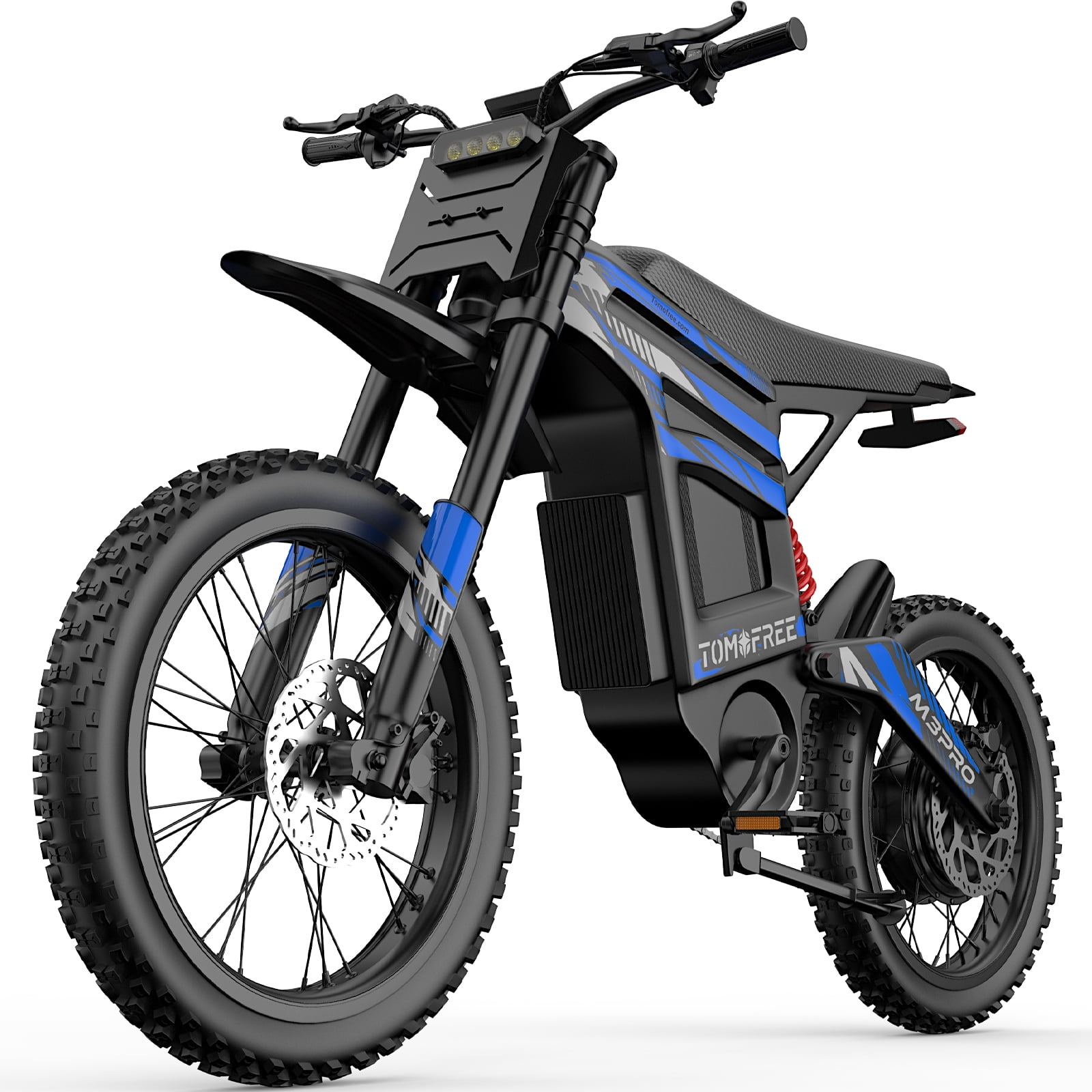 Electric Dirt Bike for Adults Teens, 6500W Motor(Peak), 75 Mile Range, 50MPH Max Speed, 72V 30Ah Removable Battery, 3-Speed, 19"/17" Off-Road Tires, Dual Hydraulic Brakes & Full Suspension