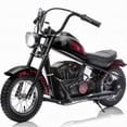 thumbnail image 1 of Electric Dirt Bike for Kids, 24V Motor Kids Dirt Bike, Cuoote 250W Ride On Motorcycle up to 15 mph, 150 lb Max Weight, Twist Throttle, Power Display, Rear Suspension, Hand Brake, 1 of 7
