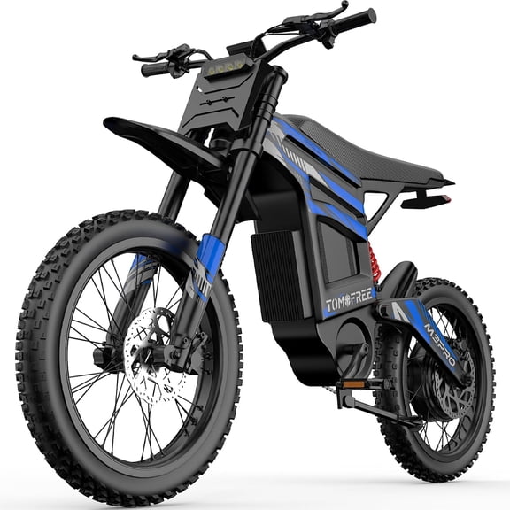 Electric Dirt Bike, Peak 6500W Motor, Max 50MPH/80Miles Electric Motorcycle for Adults, 72V/30AH Electric Bike, 4-Piston Hydraulic Disc Brakes, 5A Fast Charging 19'' Off-Road Tire for All Terrain