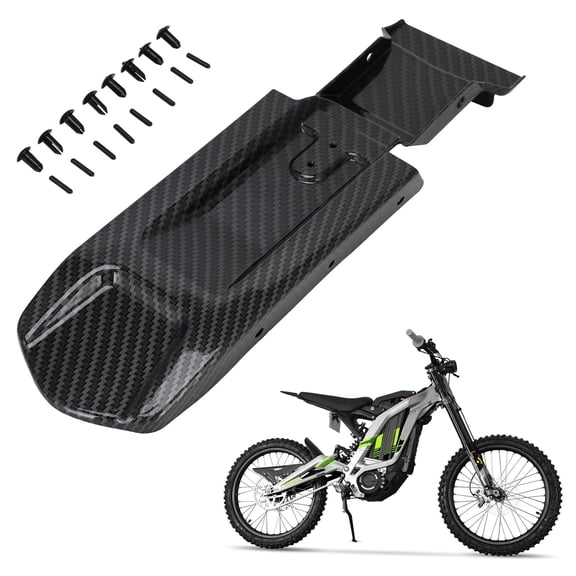Electric Dirt Bike Rear Fender Inner Plate for Surron Light Bee X S Imitation Carbon Fiber Motorcycle