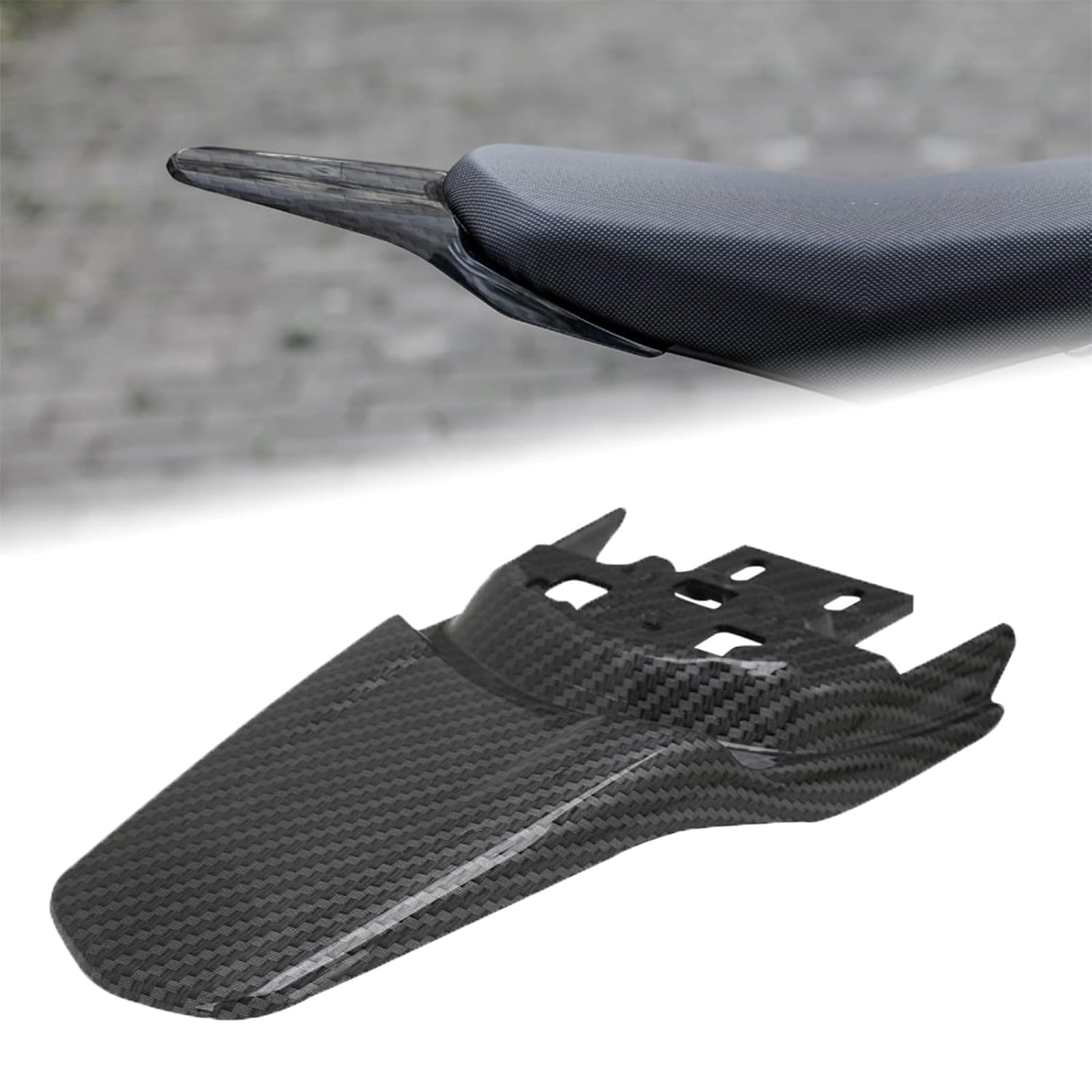 USTPO Electric Dirt Bike Rear Fender Simulated Carbon for Sur Ron S X ...