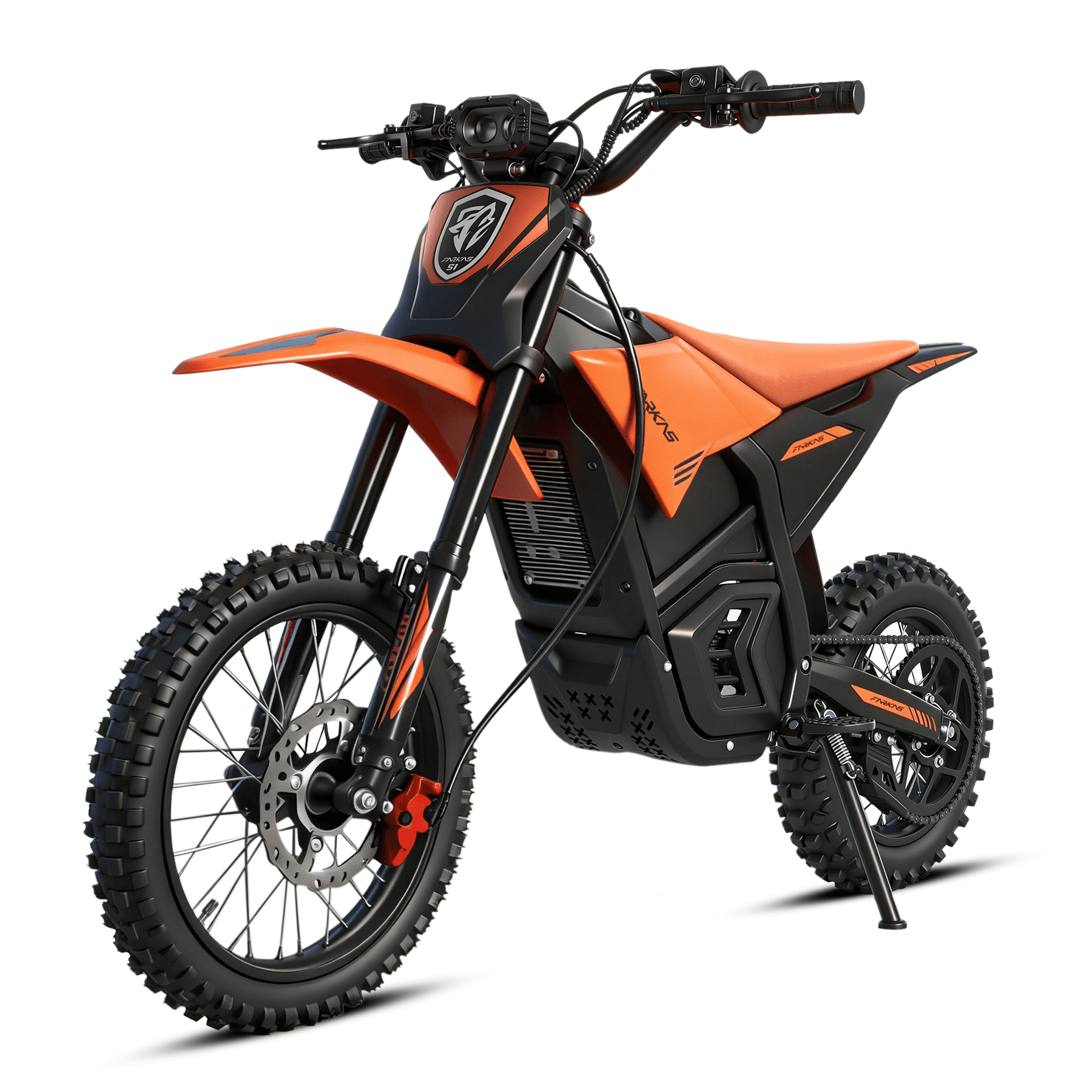 Electric Dirt Bike for Teens Adults, 2000W Peak, 48V 23Ah, 37MPH Top Speed, Up to 45 Miles, 14"/12" Tire Off-Road Ebike, Rear and Front Suspension System, Dual Hydraulic Disc Brakes, Age 13+