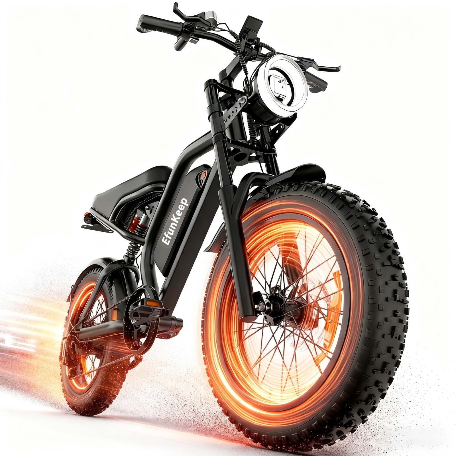 1500W Peak Electric Bike for Adults, 20 Inch Fat Tire Ebike with