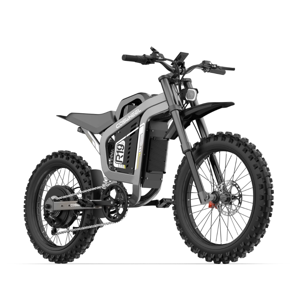 Electric Dirt Bike for Adults, R17 Electric Motorcycle 6000W(Peak) Motor 2880wh Battery, 7 Speed 45MPH