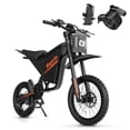 thumbnail image 1 of Electric Dirt Bike for Adults,Peak 2600W,Anti Theft Electric Motorcycle,60V 23AH,Max 100 Miles,14"/12" Tire E-Mountain Bike, 1 of 9