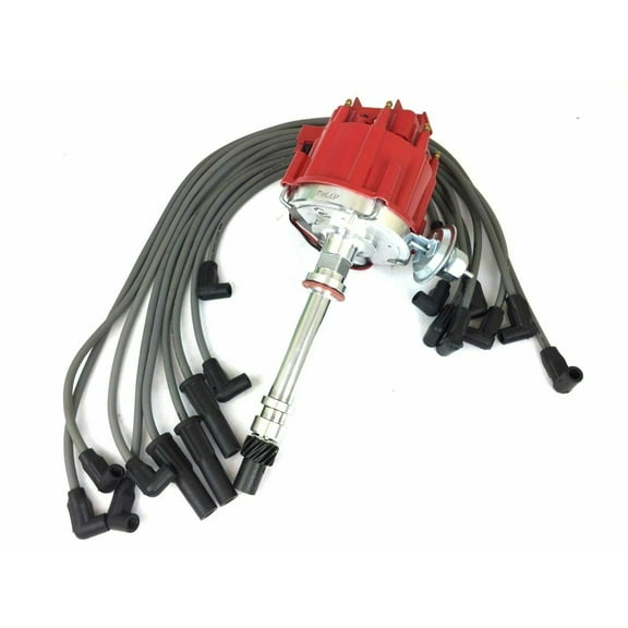 Electric Distributor With Wire Set For Chevy Camaro GMC Pontiac Buick (173+473)