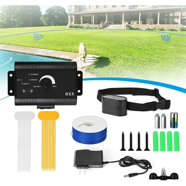 Electric Dog Fence System, Covers up to 1.2 Acre, for 13Dogs, 1