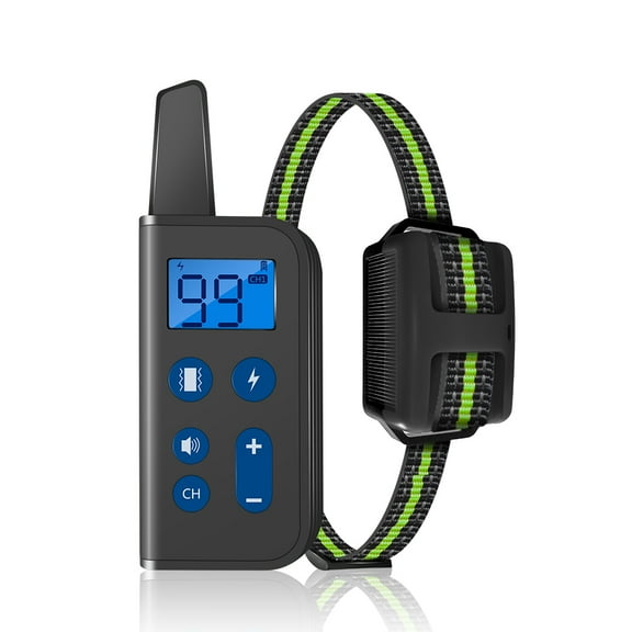 Electric Dog Training Collar with Shock Vibration Sound, Waterproof Pet, Remote Control