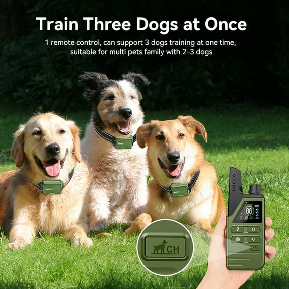 Electric Dog Training Remote Control Collar, Pet Dog Anti-barking Collar, Waterproof And Rechargeable