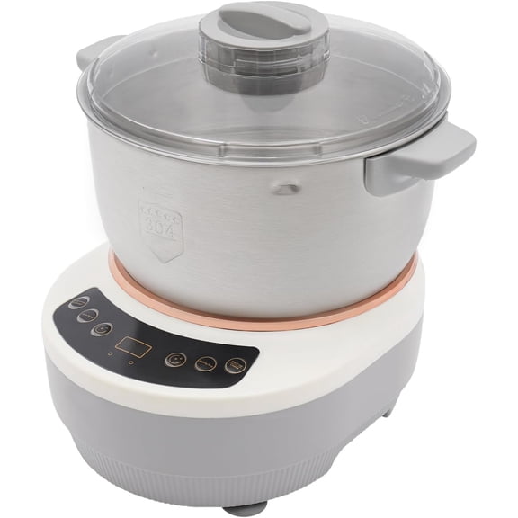 Electric Dough Maker with Ferment Function 5L/4.5QT Dough Mixer Machine, Automatic Stainless Steel Flour Kneading Machine with Microcomputer Timer, Tabletop Split Design Dough Mixer ()