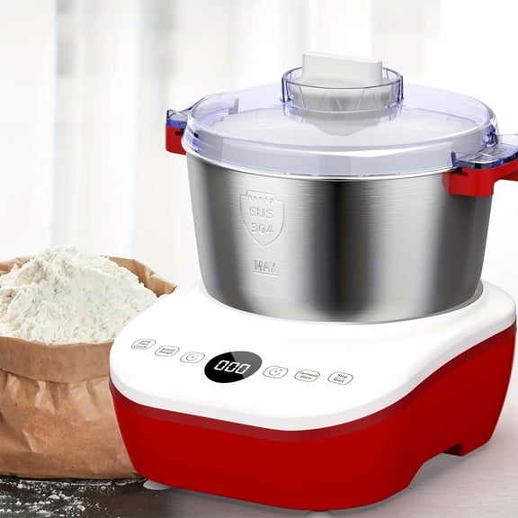 Electric Dough Maker with Ferment Function,7.3Qt Large Capacity,304Stainless Steel Stand Mixer for Bread Pizza Pastry Dumpling Roti, Perfect Christmas Gift