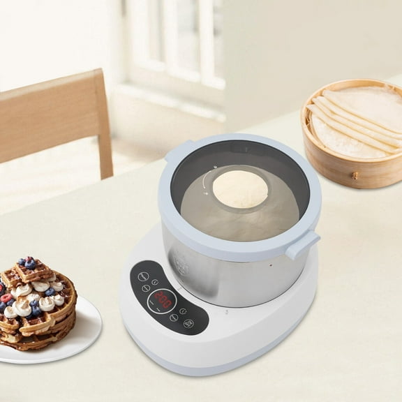 Electric Dough Maker with Ferment Function, Commercial & Home Dough Kneading Machine 5L/4.5Qt with Auto Timer & Touch Control for Bakeries, Restaurants, Kitchens(Blue)