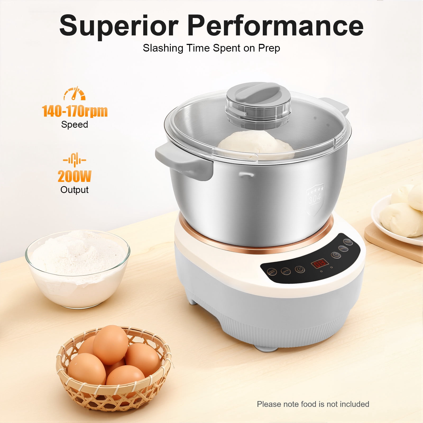 Electric Dough Mixer with Fermentation Function, Automatic Flour ...