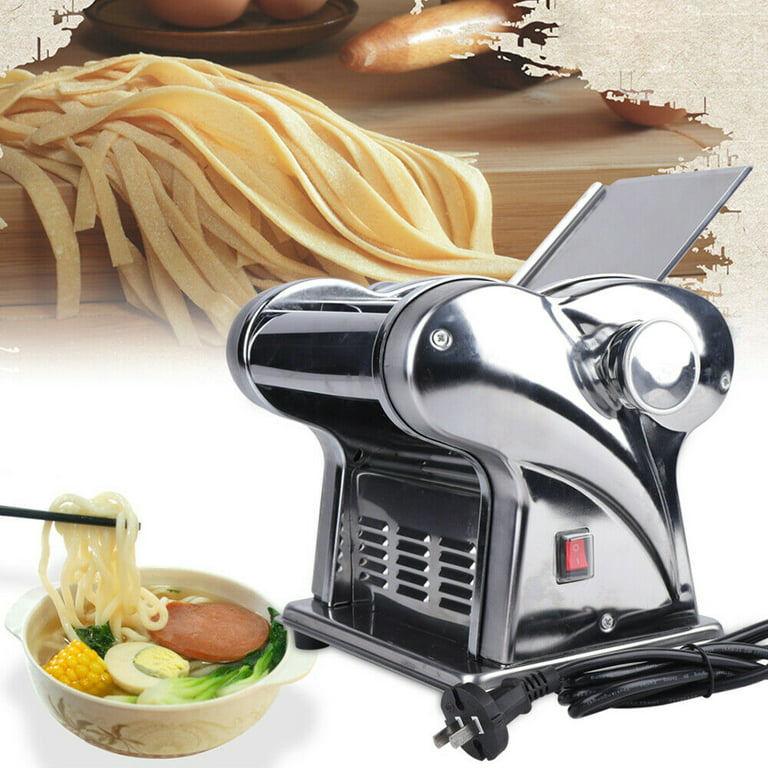 Electric Dough Skin Noodles Pasta Maker Machine &Two Blades Home Pasta  machine pressing 4mm Electric Pasta Press Maker Noodle Skin Make Electric