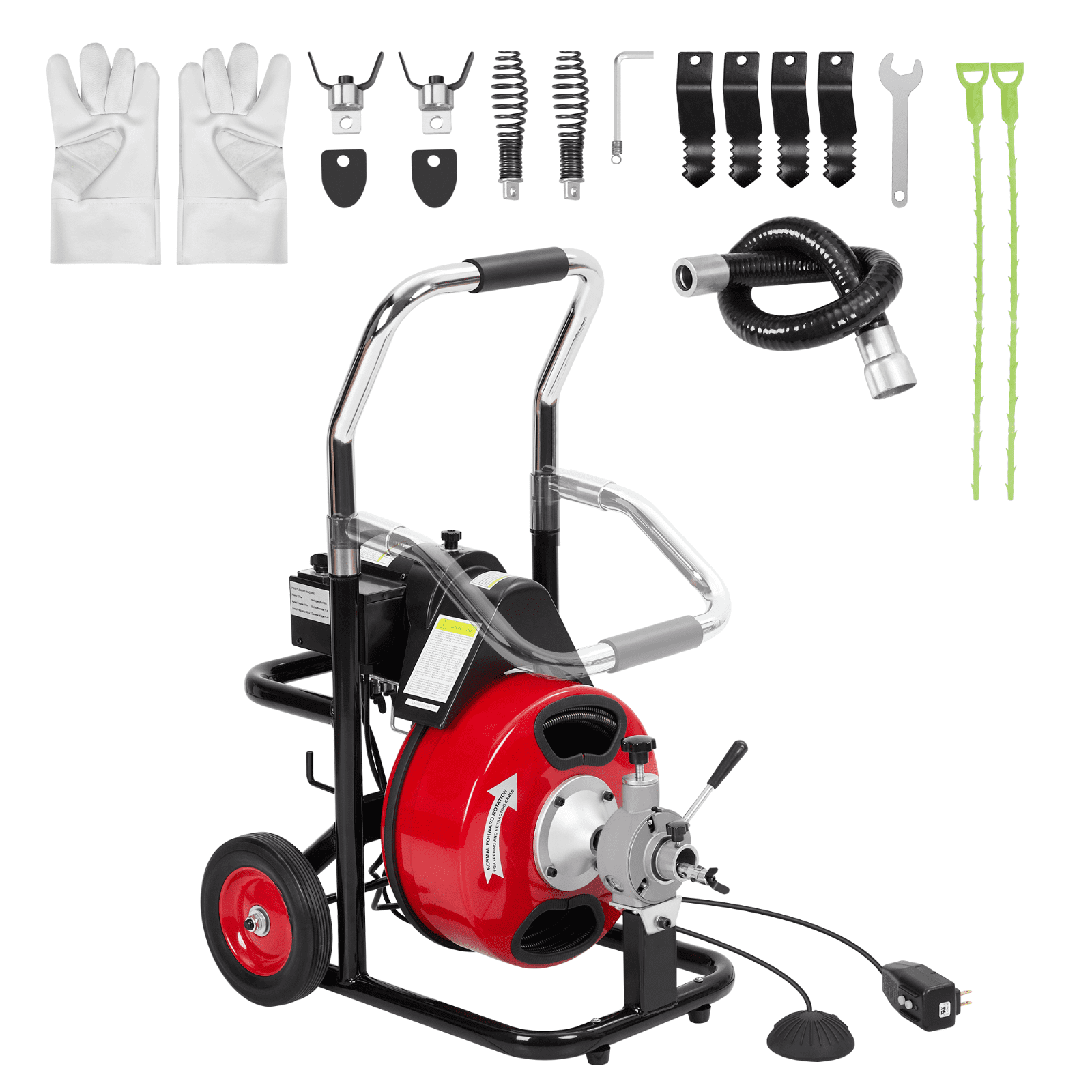 Electric Drain Cleaning Machine, 75FT x 3/8