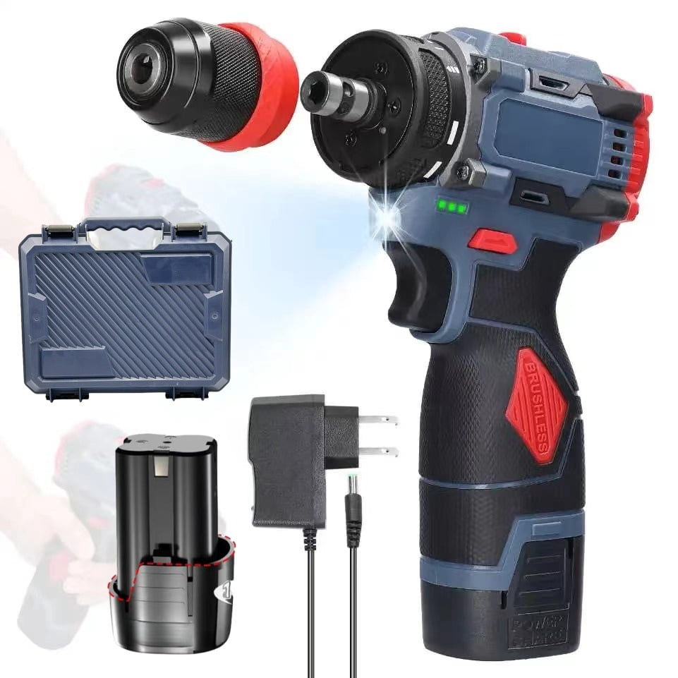 354 In-lbs Cordless Drill Driver For Makita 18V , 3/8" Keyless Chuck 21 1 Torque Settings 1980 Rpm Light
