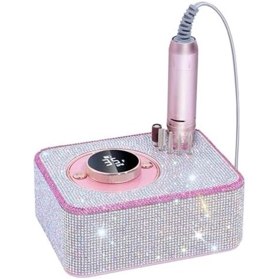Electric Drill 35000 RPM, Professional Rechargeable File Kit, Drill Machine, Kit for Any Manicure, Pedicure, Ideal Art Tools, Designed for Salon,