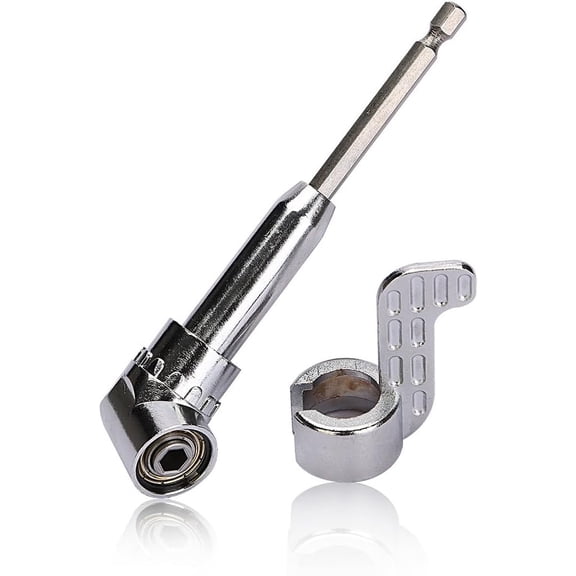 Electric Drill Adapter Right Angle Driver, Durable Construction with Magnetic Holding Power for Compact Design, Tight Spaces Access and Lubricated for Longevity, Quick Connect
