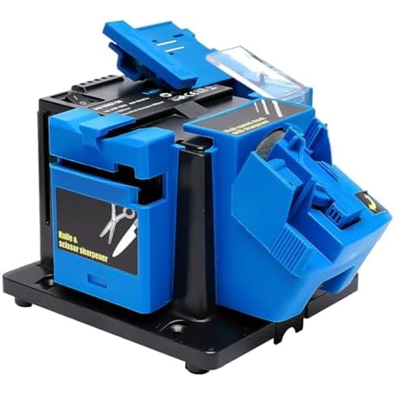Electric Drill Bit Sharpener, 3-in-1 Multifunction Electric Sharpening Machine for Knife, drill, Chisel, Scissor, 110V, Grinder with Adjustable Angles, 96W, 1350rpm, Compact Design