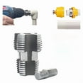thumbnail image 1 of Electric Drill Compatible Pvc Pipe Threader Kit with Various Die Sizes 2025 New Plastic Pipe Tap Die Set Pvc Pipe Threader with 3 Dies 1/2", 3/4", 1", Threading Plumbers Tool (External), 1 of 8