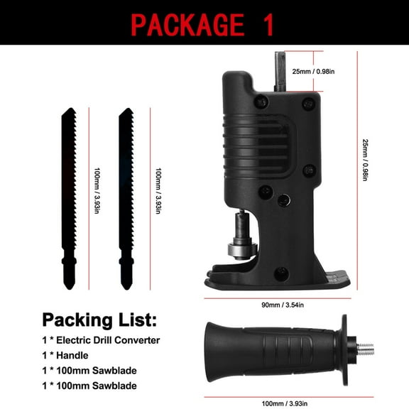 Electric Drill Modified To Electric Saws Reciprocating Saw Adapter Accessory Electric Saws Drill to Jig Saws Wood Cutting Tools ,Efficient Cutting