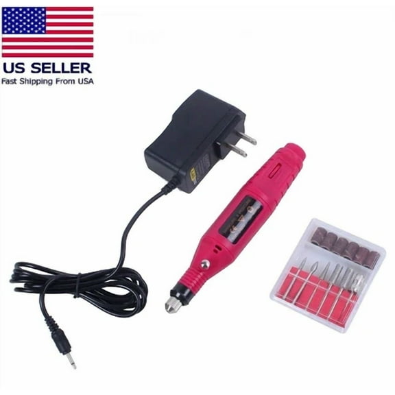 Electric Drill Nail File Acrylic Art File Manicure Pedicure Portable Machine Kit