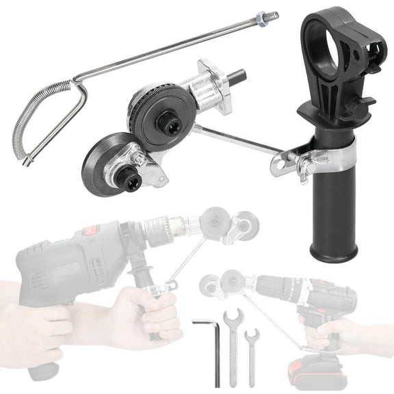 Electric Drill Refitting Plate Cutter 0.8-2mm Metal Iron Tin Plate Quick Cutting Tool Labor-Saving Impact Drill Auxiliary Cutter Accessory Retrofit Shears