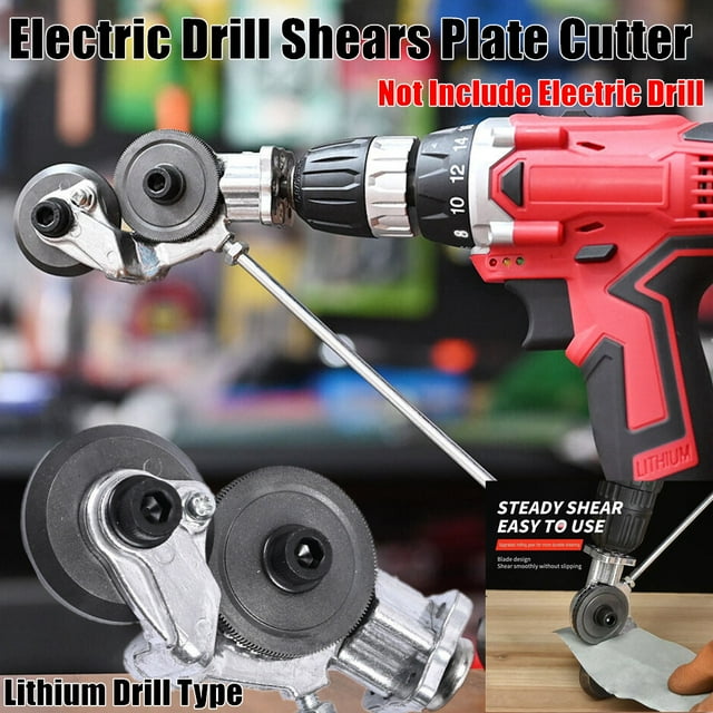 Electric Drill Shears Plate Cutter Attachment Metal Sheet Cutting