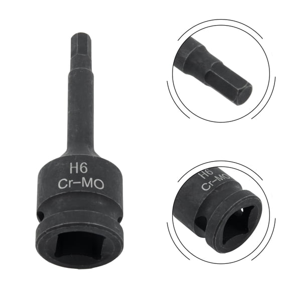 Electric Drill Socket Adapter Air Wrench Hex Head Socket 12.5Mm Adapter H6