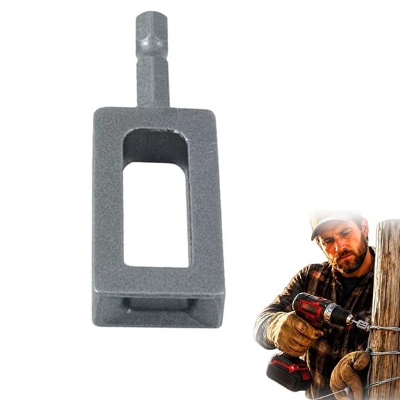 Electric Drill Wire Twisting Tooll, Fast Tightening & Auto Trimming Wire Twist Attachment with 1/4" Hex Shank for Fences and Building Fasteners
