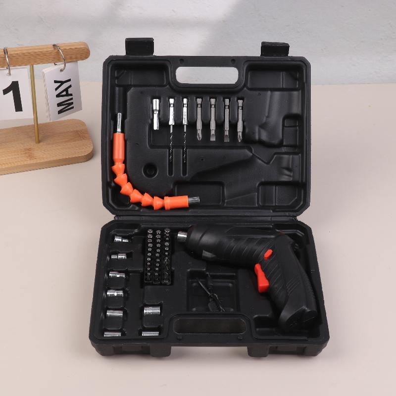 Electric Drill and Screwdriver Set 3.6V, Cordless Lithium Power Tool Kit for Household Maintenance and DIY