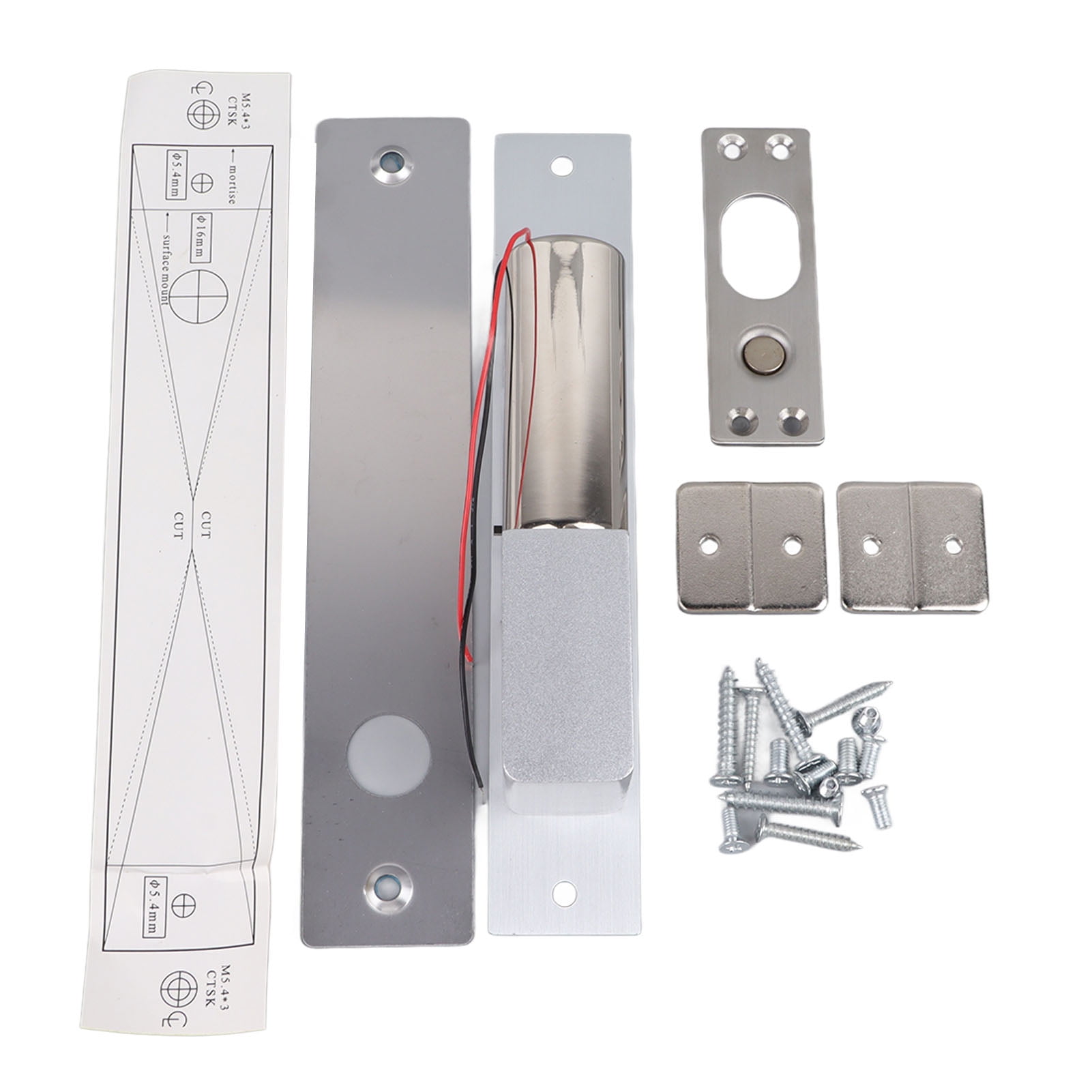 Electric Drop Bolt Lock 2 Lines Electronic Deadbolt Narrow Door Lock