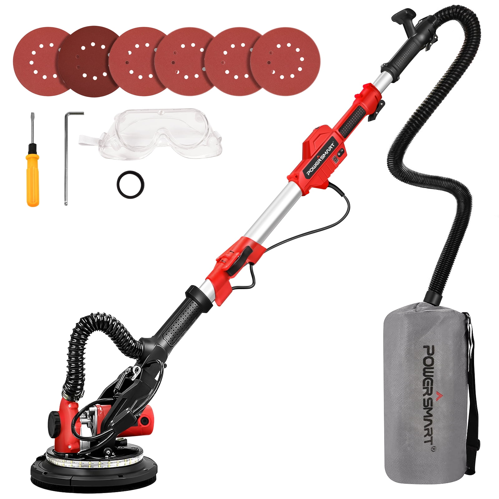 Electric Drywall Sander 120V for Precision Sanding,with LED Strip Light