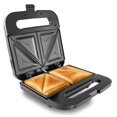 thumbnail image 1 of Electric Dual Panini and Sandwich Maker, Stainless Steel, Non-Stick, 750W, Compact Design, 1 of 6
