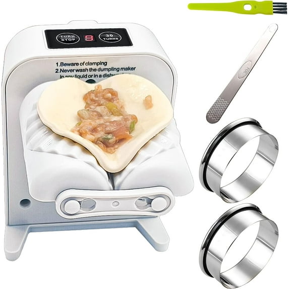 Electric Dumpling Maker Machine,automatic Dumpling Maker, Empanada Maker,diy Dumpling Mold Set,with Filling Spoon Small Brush and English Description,three Gear Mode,easy-tool for Dumpling.