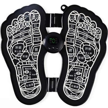 Electric EMS Foot Massager Pad, Feet Muscle Stimulator Foot Massage Mat Improve Blood Circulation Relieve Ache Pain Health Care