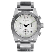 Electric EW0030010002 Mens Silver Steel Band With White Analog Dial Watch NWT