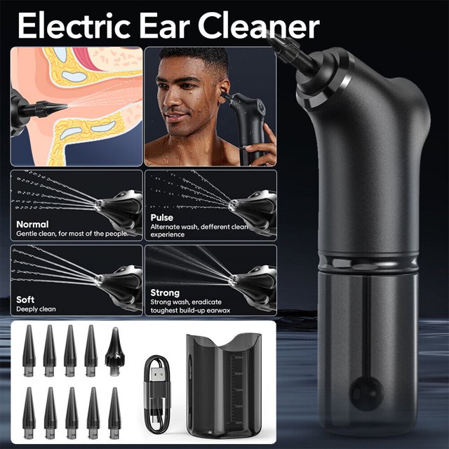 Electric Ear Cleaner Ear Wax Removal Kit Ear Irrigation Flushing