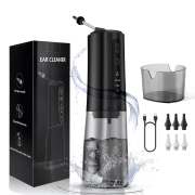 Electric Ear Wax Removal Kit, Ear Irrigation Water Cleaner Kit,3 Cleaning Modes, One-Touch Start Water Spray,3 Ear Cleaning kit