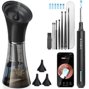 Electric Ear Wax Removal Kit with 1080P HD Camera & Irrigation System,Smart Temperature Control, 4 Pressure Modes, IPX7 Waterproof