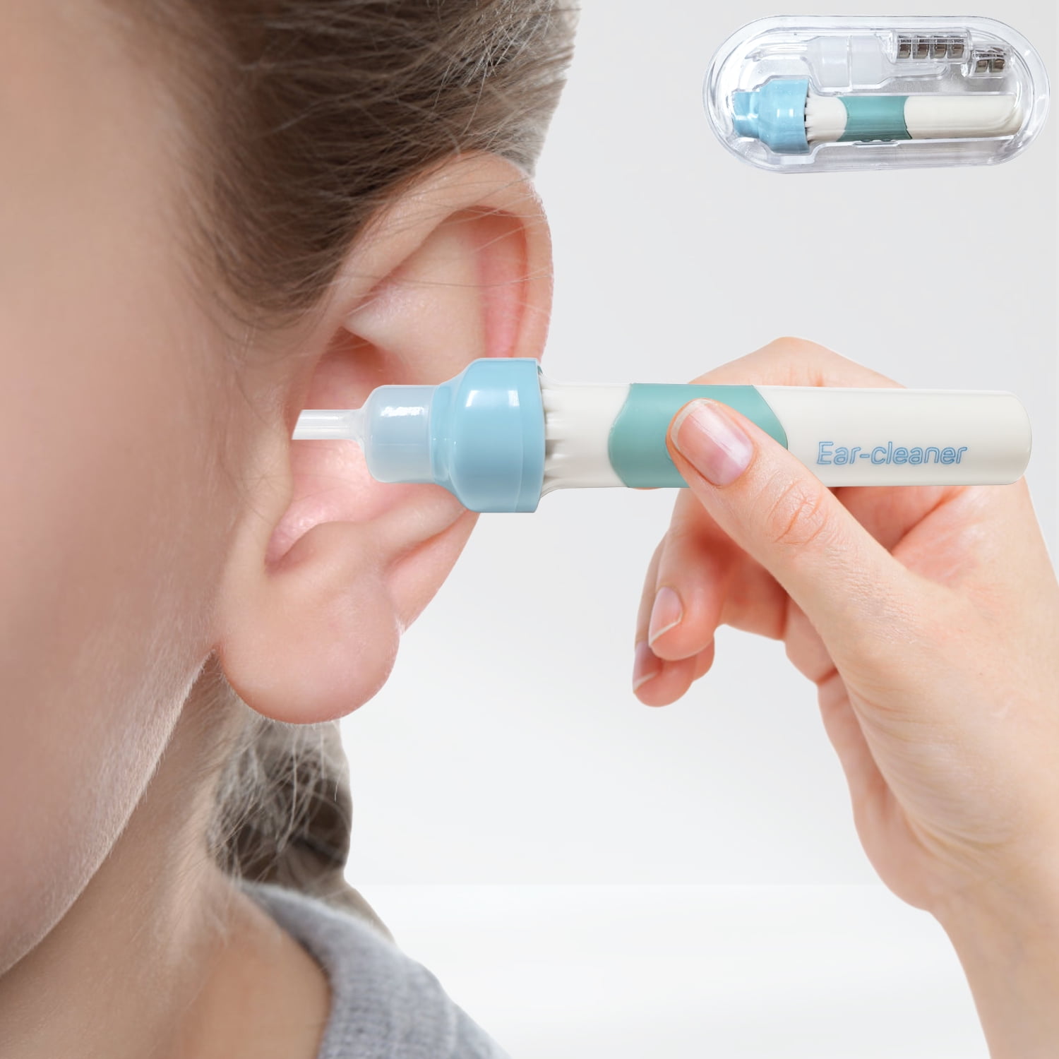 Syenll Electric Earwax Cleaner, Earwax Removal Tool, Portable Ear Cleaners, Vacuum Ear Wax Remover for Adults Kids