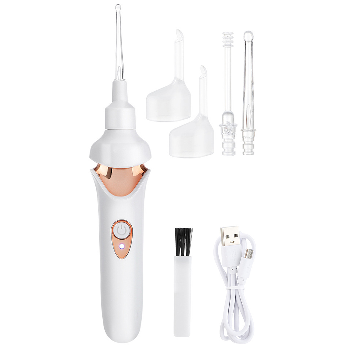 Wxnnx Ear Cleaner Electric Vacuum Ear Wax Suction Device Automatic Earwax  Removal Kit for Kids Adults