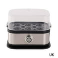 thumbnail image 1 of Electric Egg Cooker 6-Capacity, Auto Shut-Off Egg Boiler with Steam Poacher & Omelet Function for Home, Dorm, Office, 1 of 8