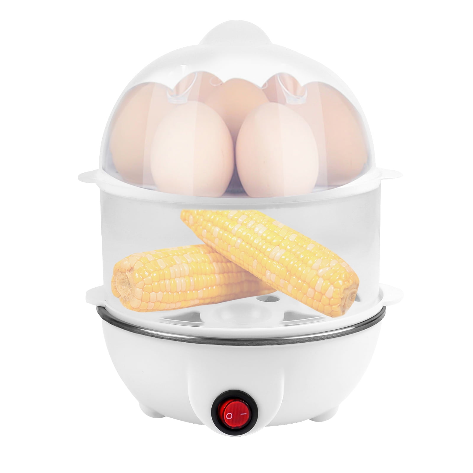 Electric Egg Cooker,4 Egg Capacity,Hard-Boiled Egg Cooker with Auto  Shut-Off Rapid Electric Poacher for Hard Boiled Eggs, Poacher, Omelet Maker  