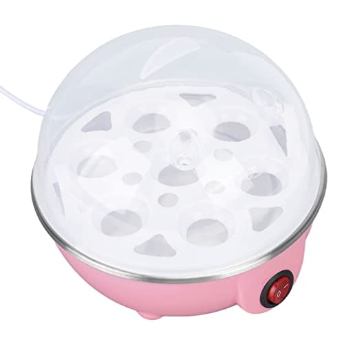 Electric Egg Maker Up to 7 Large Boiled Eggs Cooker Automatic Power Off Egg Steamer Egg Poacher with Heating Plate (US Plug 110V)