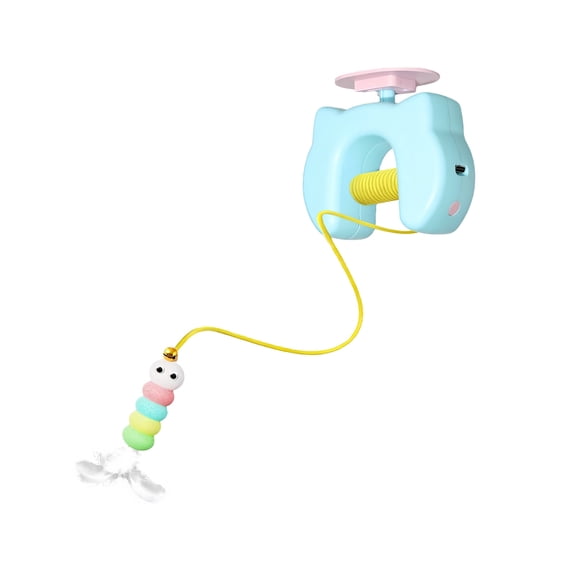 Electric Elevating Cats Toy for Indoor Felines Bouncing Long Rope Toy Felines Funny Play Supplies