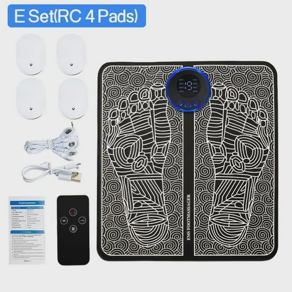 Electric Ems Foot Massager Pad Feet Leg Acupoints Massage Pain Relief Mat Shock Muscle Stimulation Improve Blood Circulation Health Care Birthday gifts for Women,Men,Mom, Dad