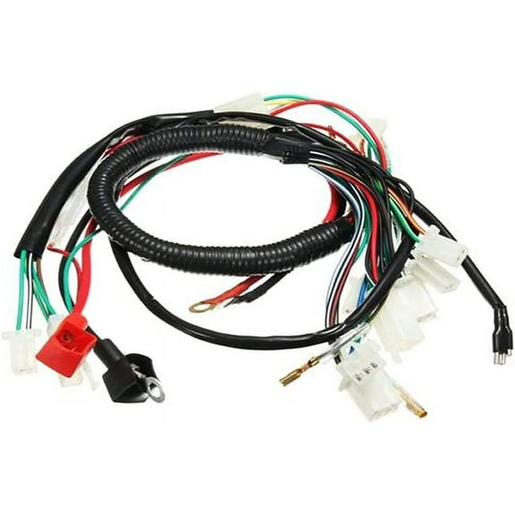 Electric Engine Start Wiring Loom Harness for 50cc 70cc 90cc 110cc 125cc Pit Dirt Bike ATV Quad