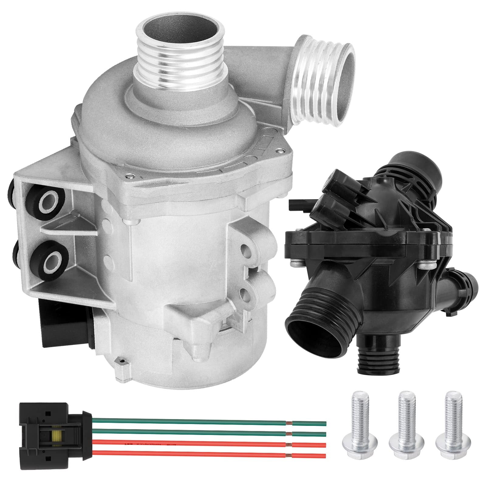 Electric Engine Water Pump & Coolant Thermostat Housing Assembly