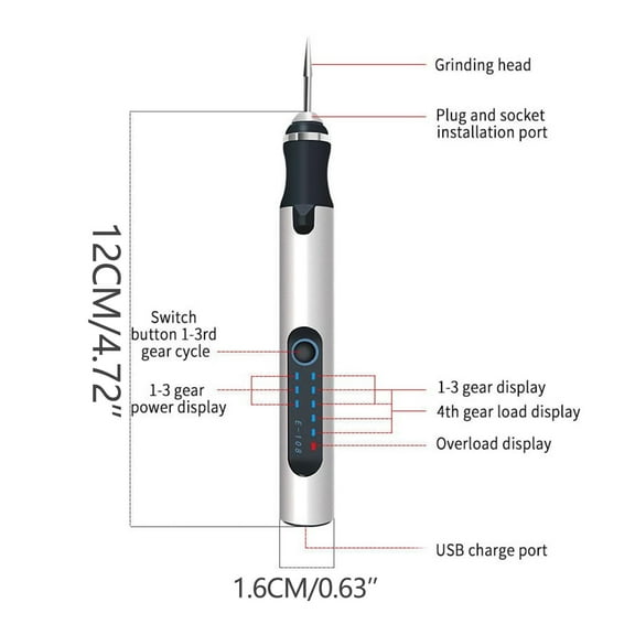 Electric Engraving Pen, 30,000 RPM DIY Engraver Tool with 30 Bits, for Metal, Glass, Wood, Ceramic, Ideal for Personalizing Jewelry, Crafts, and Home Decor Items